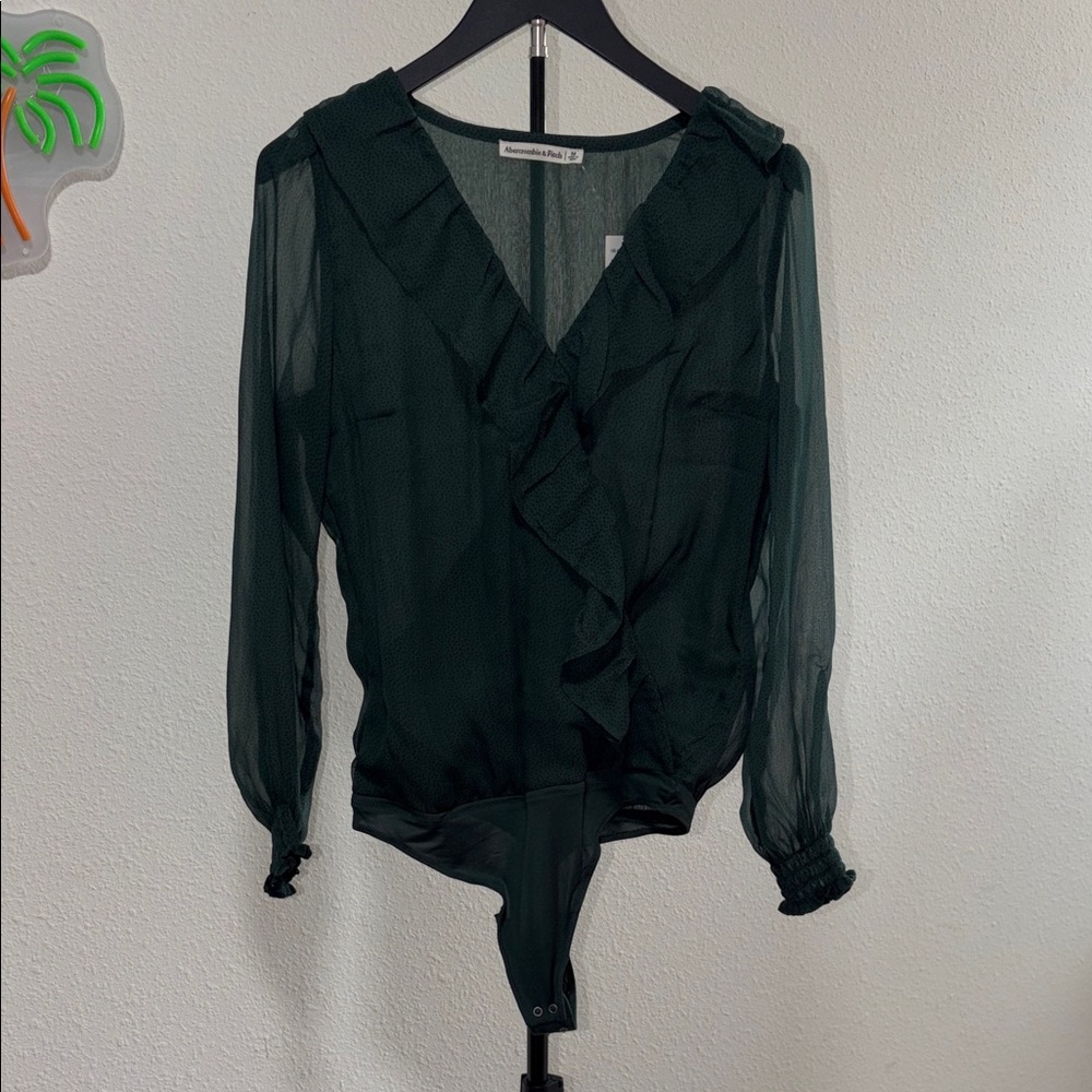 Abercrombie & Fitch Elegant Green Women's BodySuit